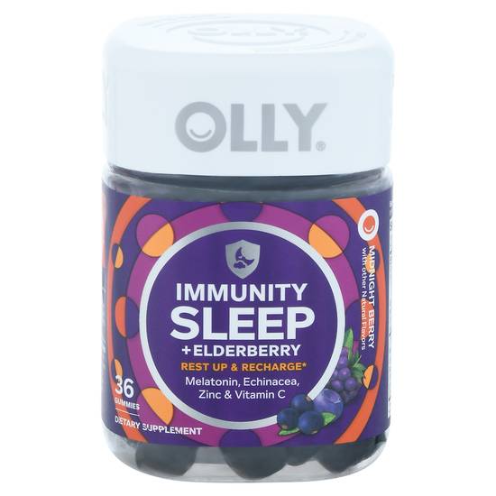 Olly Midnight Berry Immunity Sleep + Elderberry Gummies (36 ct)
