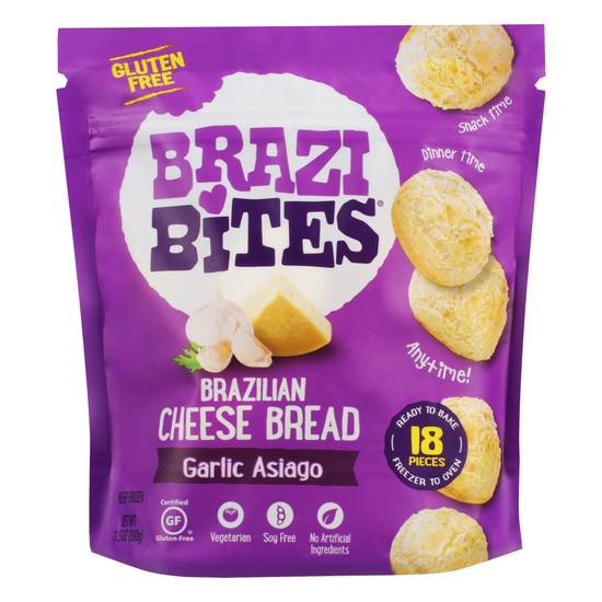 Brazi Bites Brazilian Garlic Asiago Cheese Bread (18 ct)