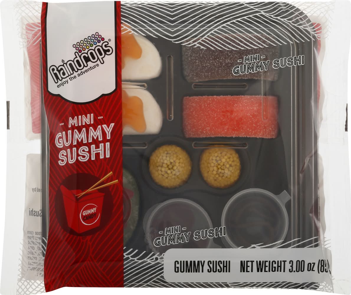 Raindrops Mini Gummy Sushi (3 oz)