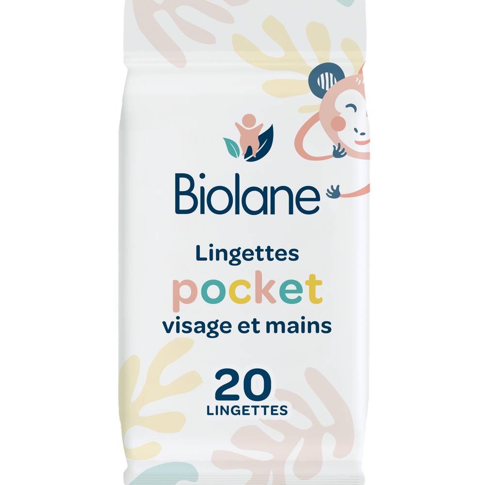 Biolane - Lingettes bébé visage & mains (20 pièces)