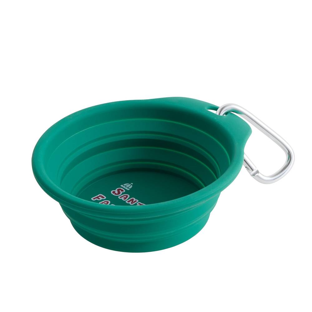 Merry & Bright Santas Favorite Collapsible Bowl 8oz, Green