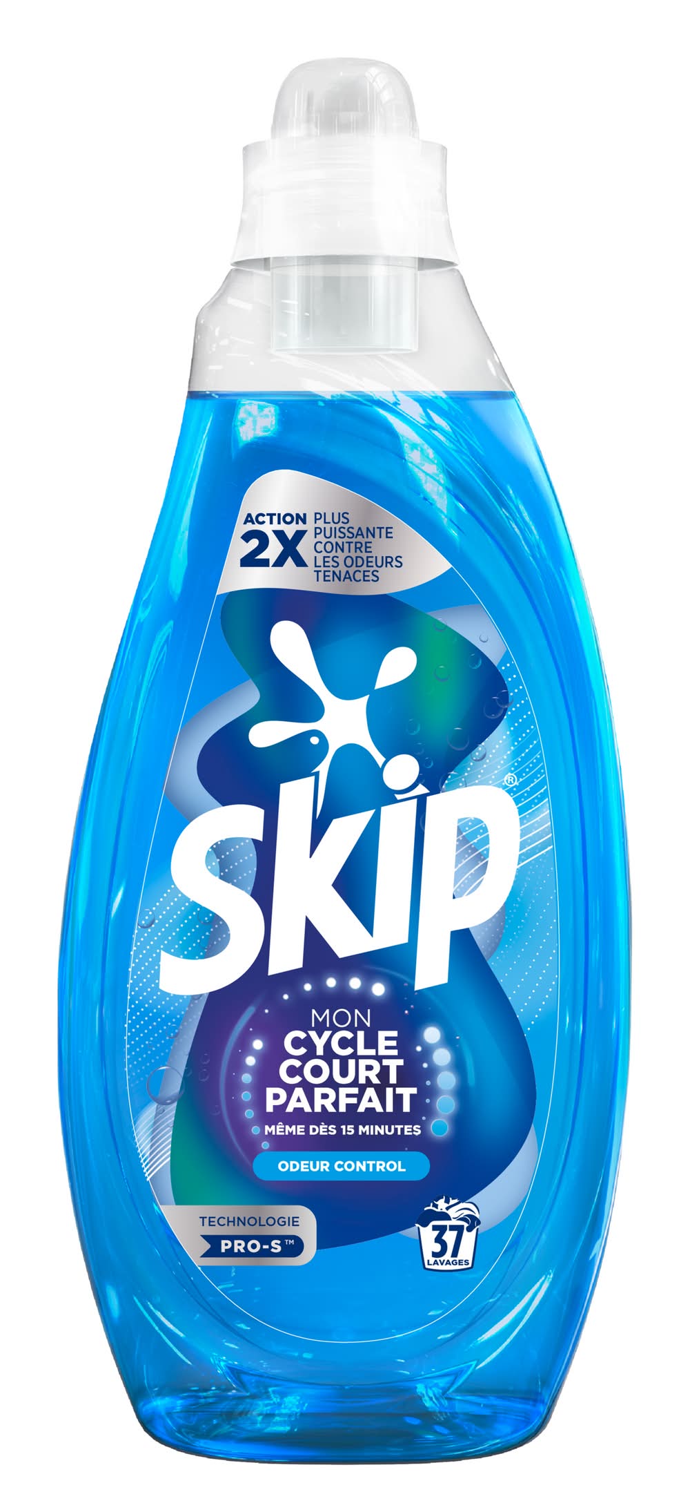 Skip - Lessive liquide mon cycle court parfait odeur control (1,48L)