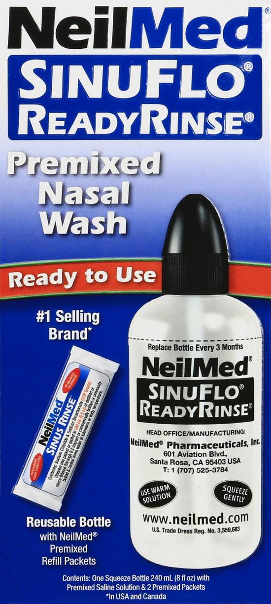 Neilmed Sinuflo Ready Rinse Premixed Nasal Wash
