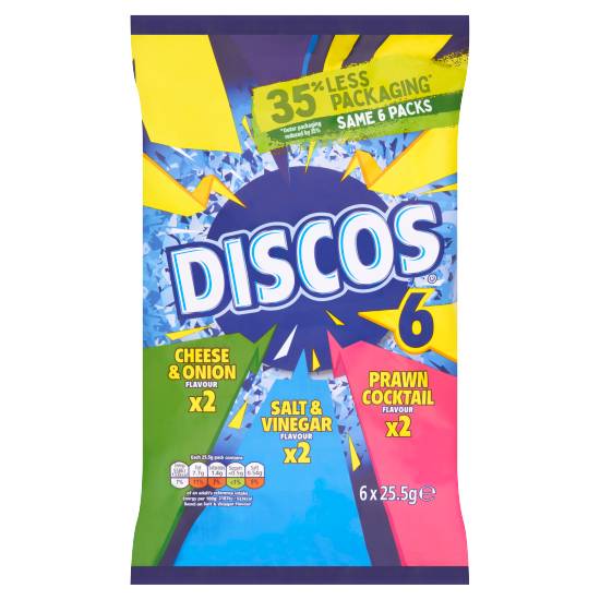 Discos Variety Multipack Crisps 6 X 25.5g