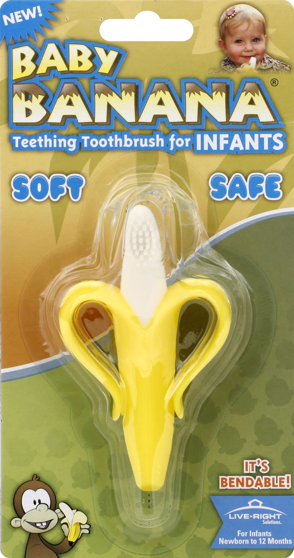 Live-Right Solutions Baby Teething Toothbrush (3.2 oz)
