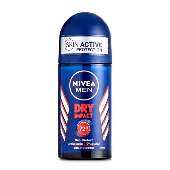 Desodorante roll-on dry impact plus Nivea bote 50 ml