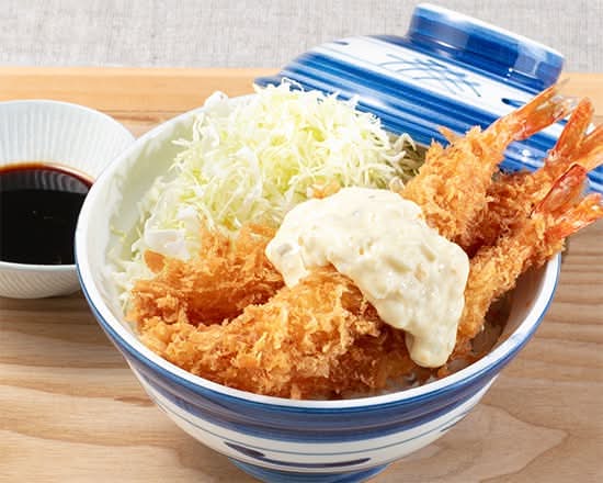海老を堪能！タルタルソース海老かつ丼 Enjoy Shrimp! Tartar Sauce Fried Shrimp Katsudon