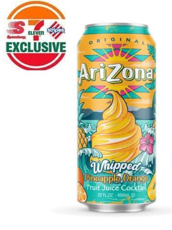 AriZona Whipped Pineapple Orange Fruit Juice Cocktail, Pineapple-Orange (22 fl oz)