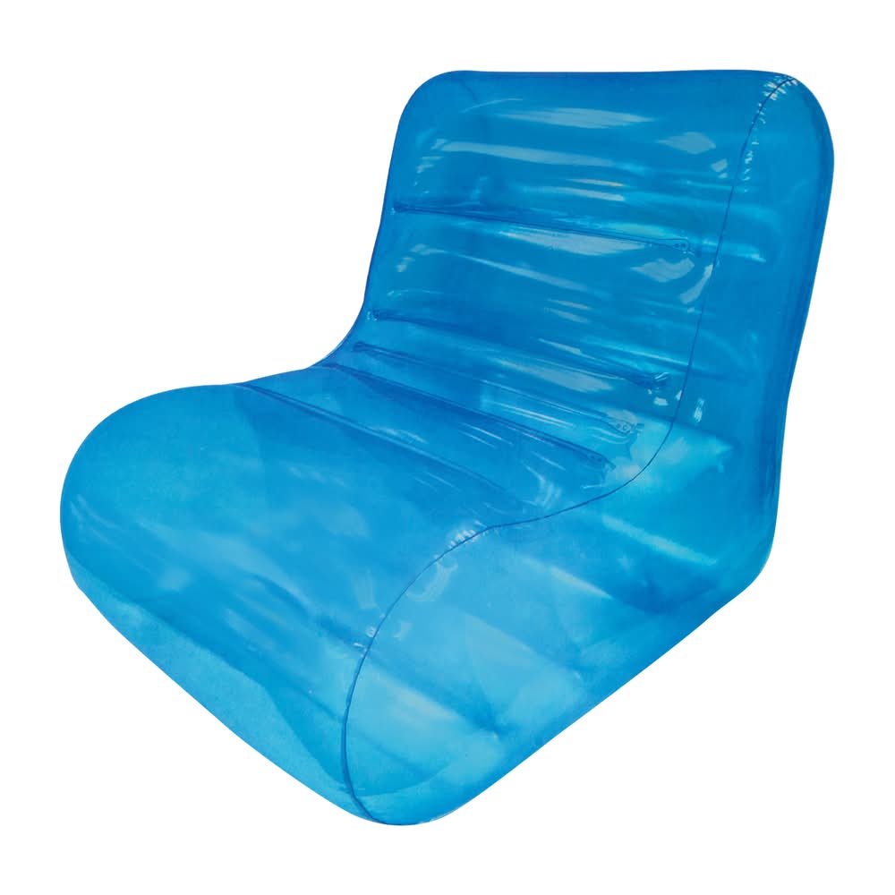 Inflatable Transparent Chair 29.9in x 26.5in Blue