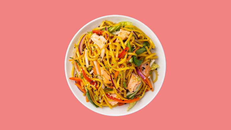 salmon yakisoba