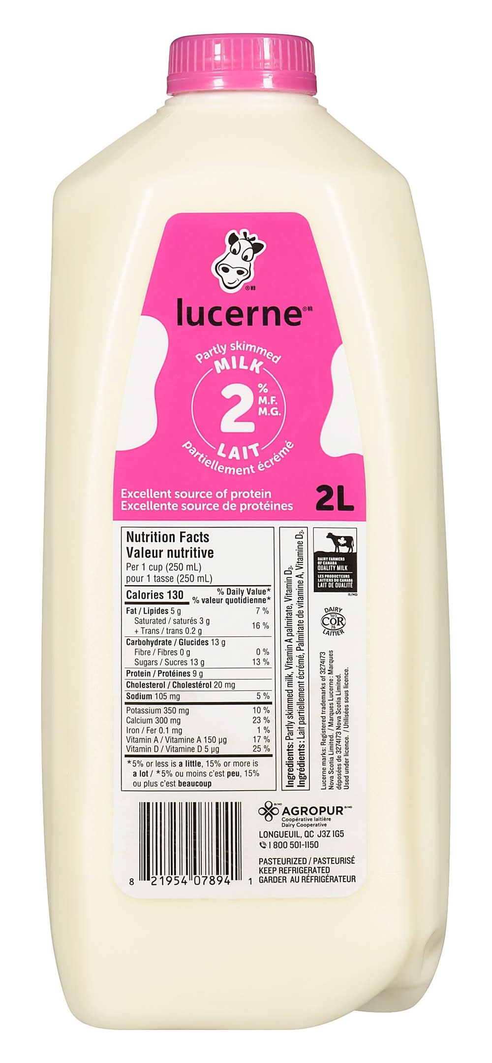 Lucerne Partly Skimmed Milk (2 L)