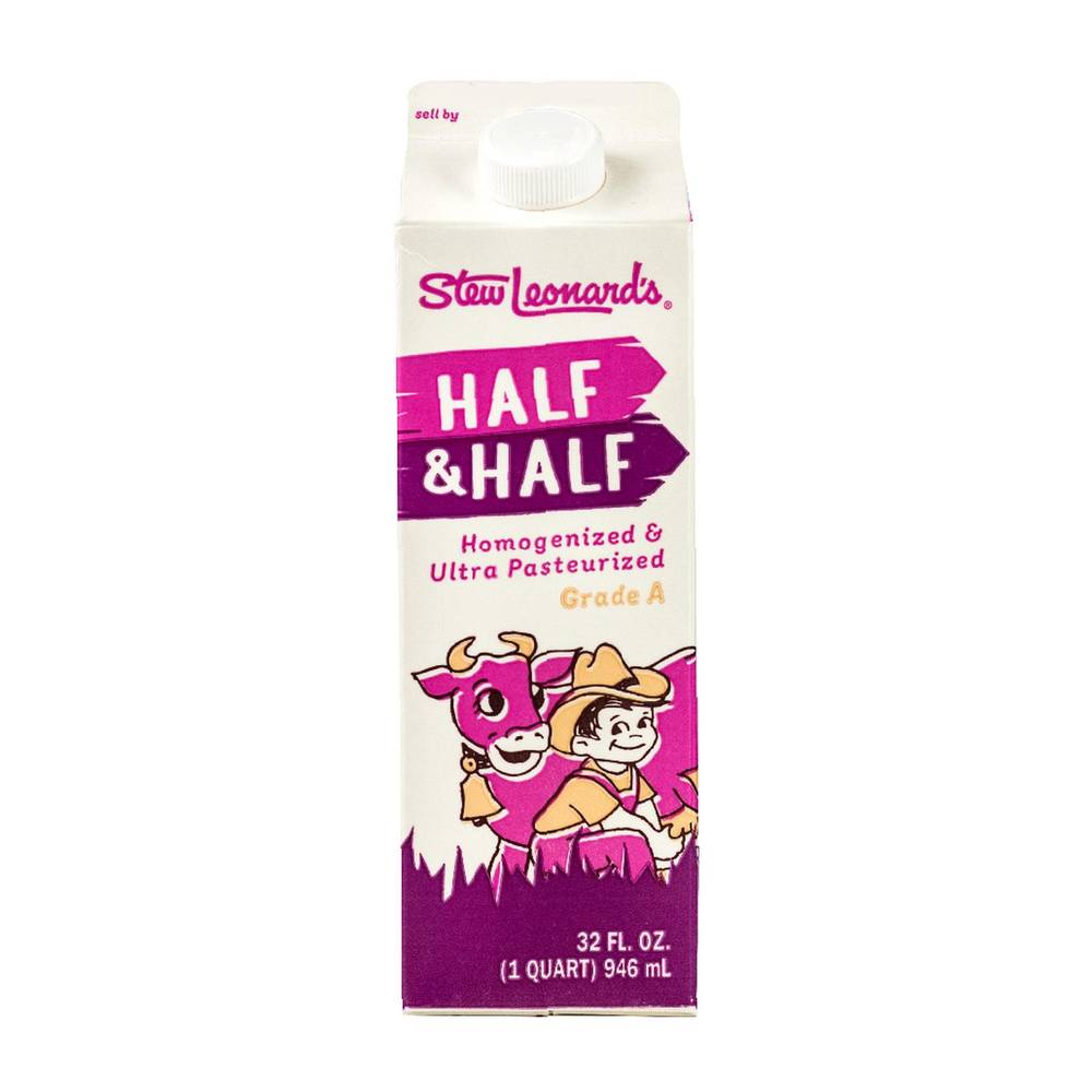 Stew Leonard's Half & Half Grade a Milk (32 fl oz)
