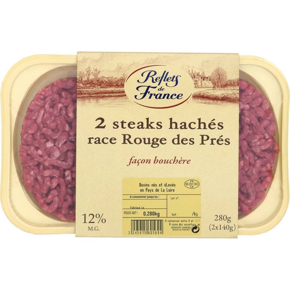 Reflets de France - Steaks hachés façon bouchère (2 pièces)