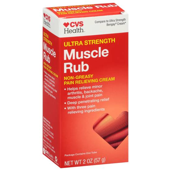 Cvs Ultra Strength Muscle Rub Cream