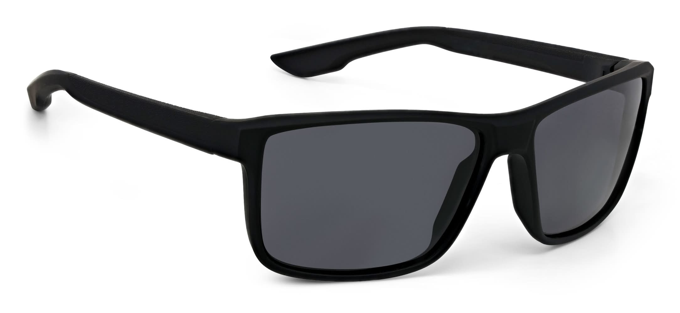 Hillman Men's Polarized Black Plastic Sunglasses