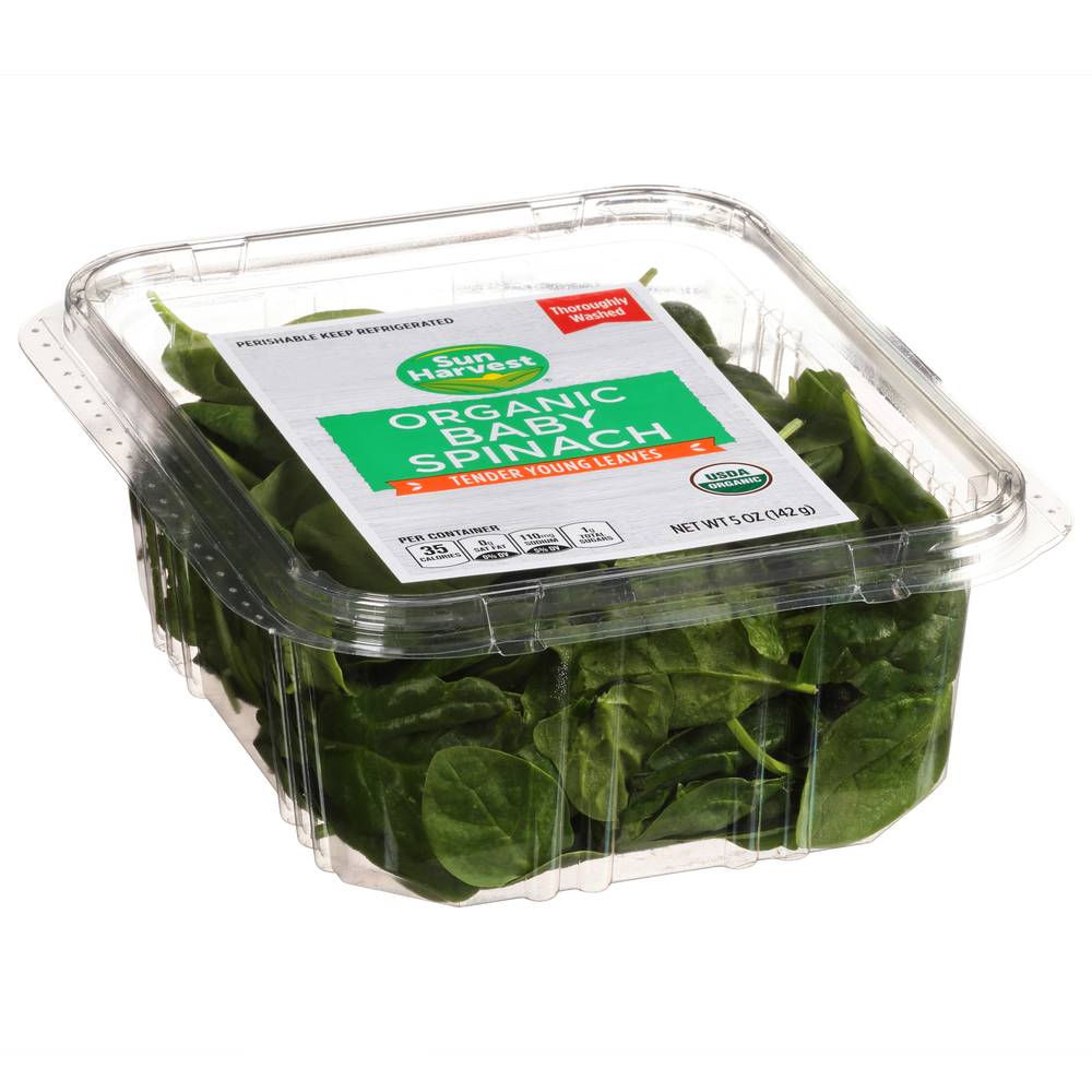 Sun Harvest Organic Baby Spinach (5 oz)