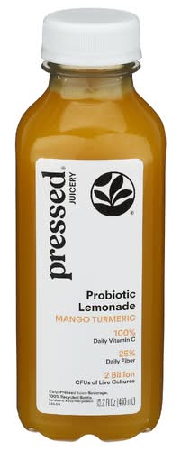Pressed Juicery Mango Turmeric Probiotic Lemonade