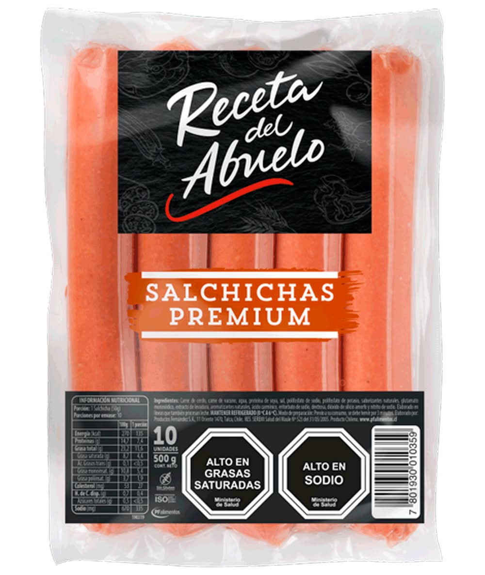 Receta del Abuelo · Salchichas premium (10 un)