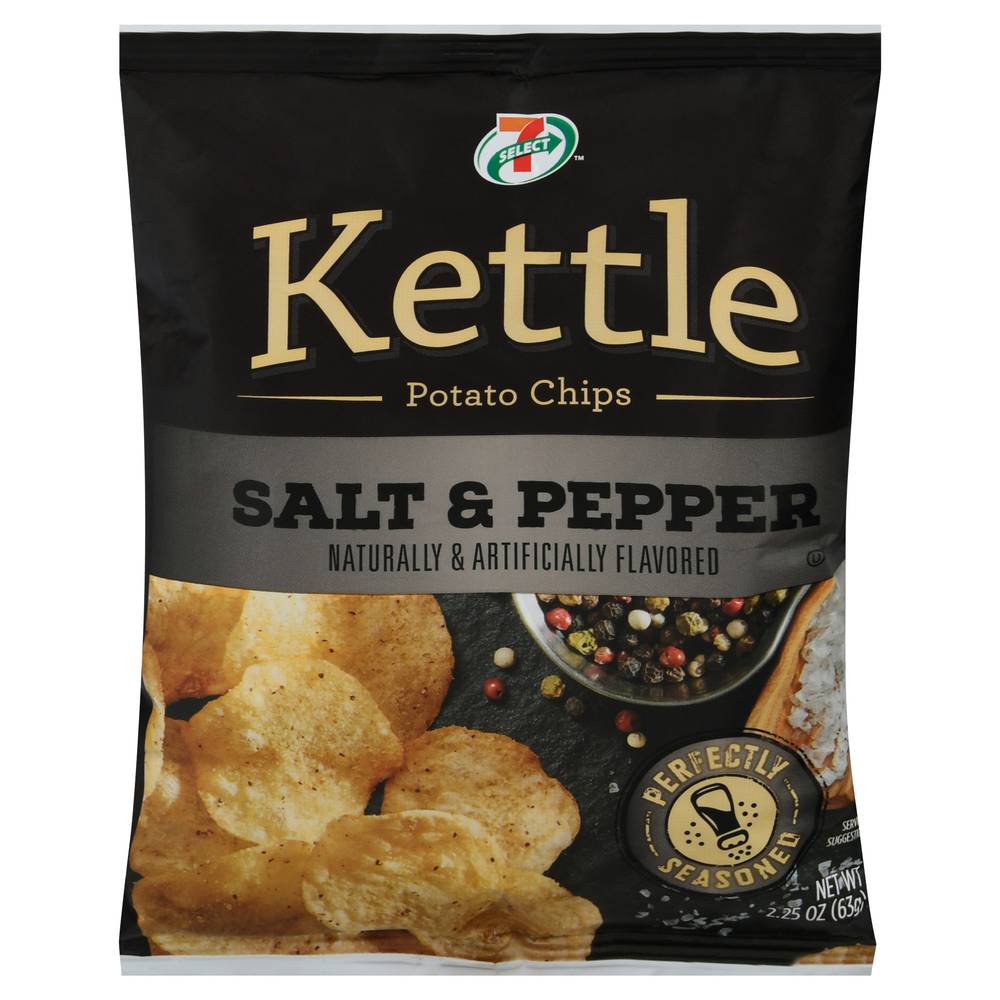 7-Select Salt & Pepper Kettle Potato Chips (2.25 oz)