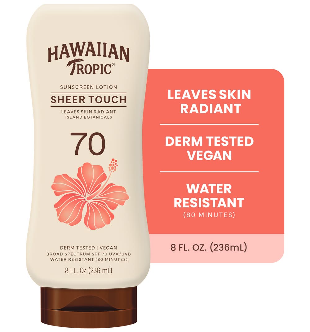Hawaiian Tropic Broad Spectrum Spf 70 Sheer Touch Sunscreen Lotion (8 fl oz)