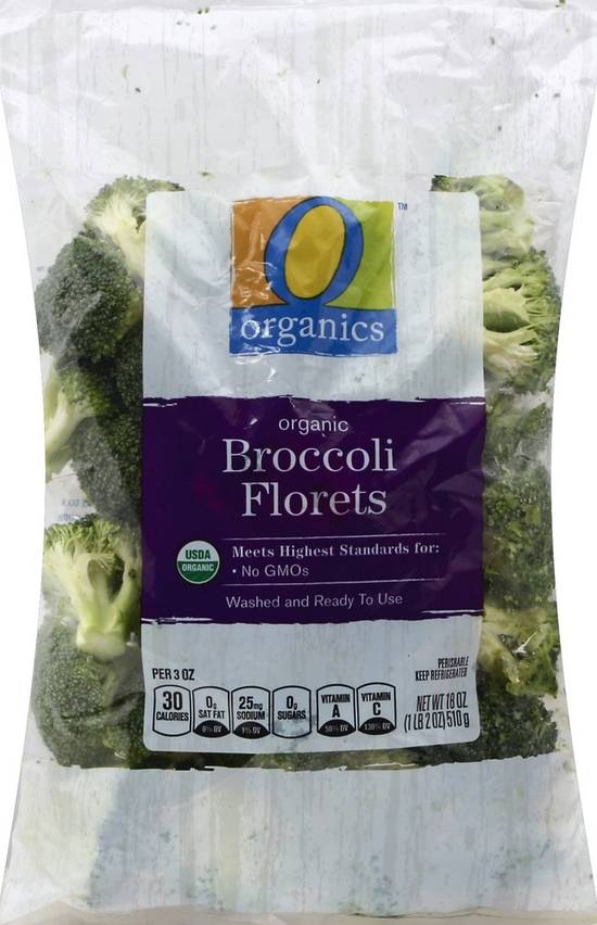 Order O Organics · Organic Broccoli Florets (18 oz) food online from Safeway store, Eureka on bringmethat.com