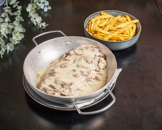 Bife Angus da Vazia com Natas e Cogumelos
