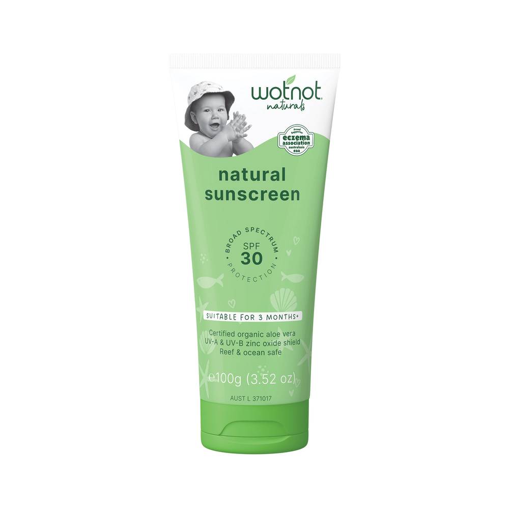 Wotnot Natural Sunscreen for Baby SPF30 100g