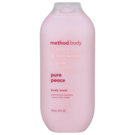 Method Peony Rose Water & Pink Sea Salt Pure Peace Body Wash