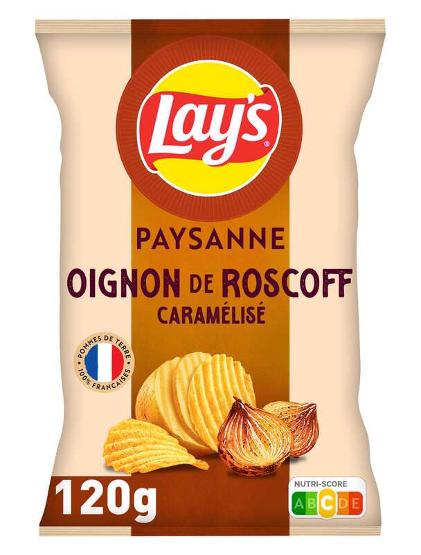 Lay's - Chips paysanne saveur oignons de Roscoff caramélisés - Le sachet de 120g