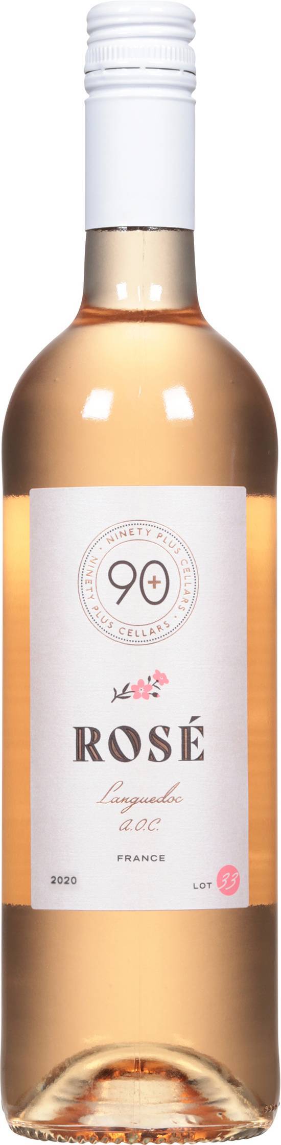 90+ Cellars Languedoc France Rose Wine (750 ml)