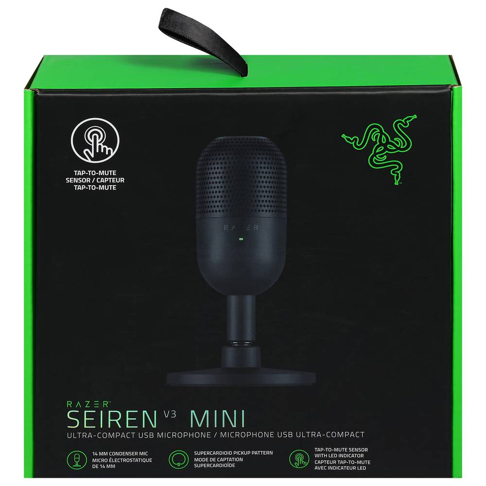 Razer Seiren V3 Mini Usb Microphone 1 Ea, Black