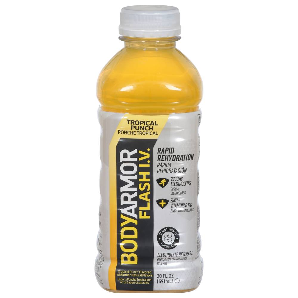 BODYARMOR Flash I.v Electrolyte Beverage, Tropical Punch (20 fl oz)