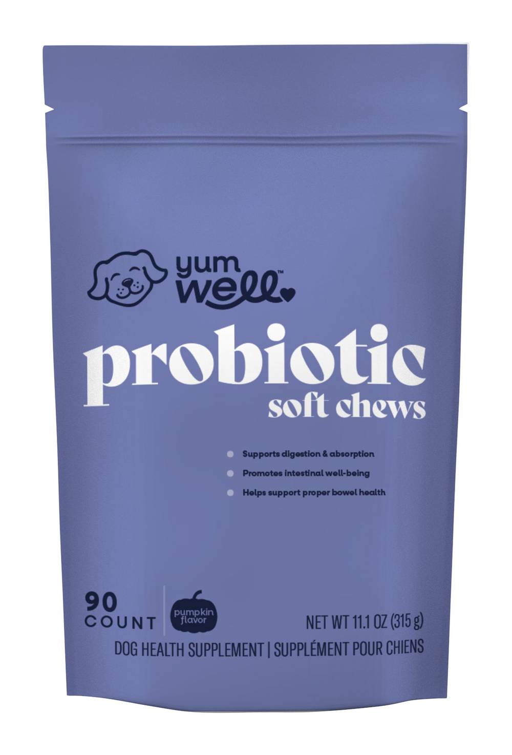 YumWell Dog Probiotic Chews (11.1 oz, 90 ct)
