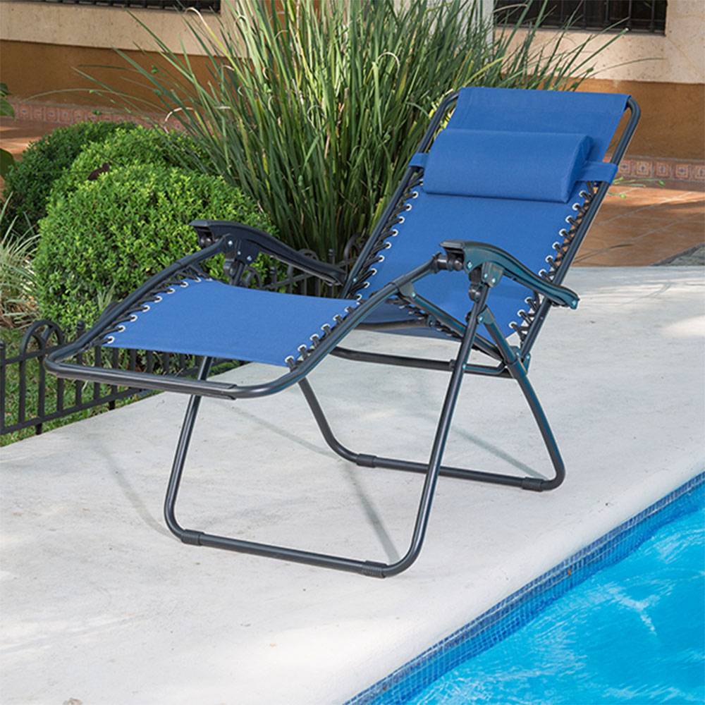 Unbranded silla plegable azul (1 pieza)
