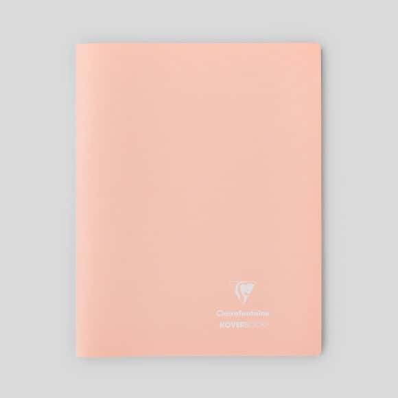 Clairefontaine - Cahier koverbook blush piqué avec grands carreaux 96 pages, 24 x 32 cm