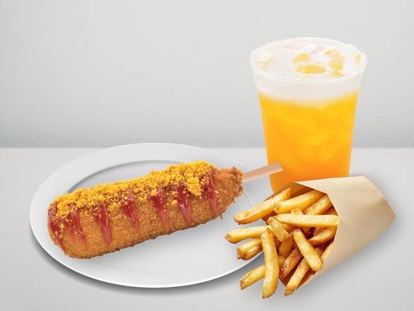 #B 1 Kong Dog + French Fries + Lemonade