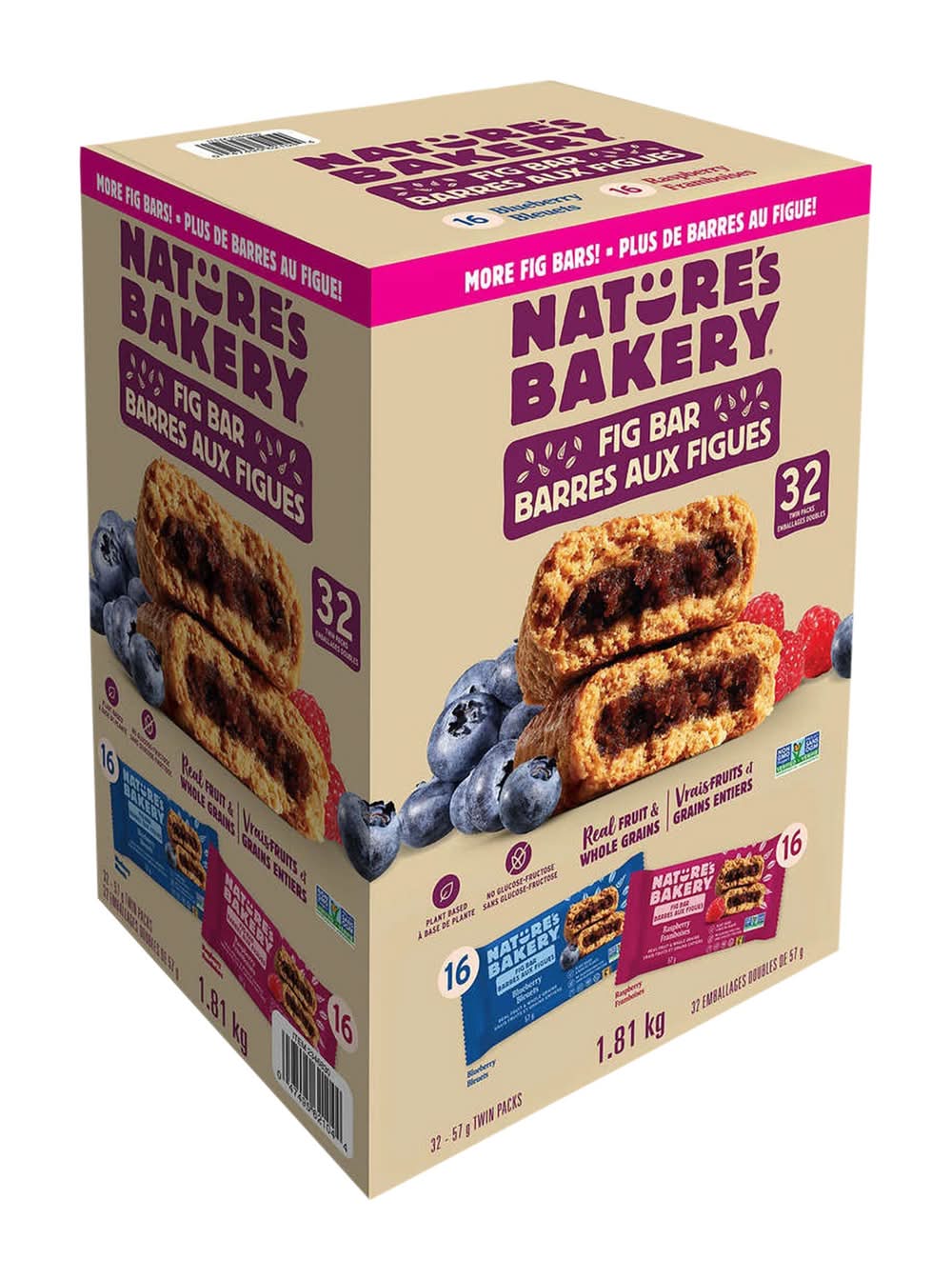 Nature’S Bakery - Barres De Blé Entier Aux Figues À Saveurs Variées, 1,81 Kg / Nature'S Bakery Whole Wheat Fig Bars Variety Pack, 1.81 Kg