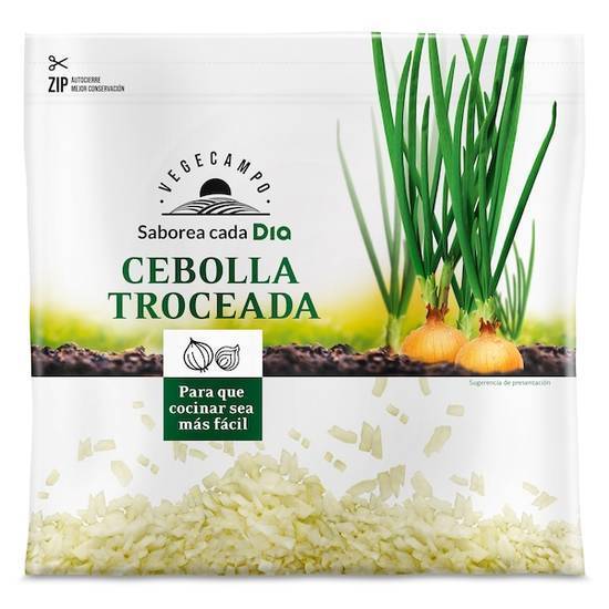 Cebolla troceada Vegecampo bolsa 400 g