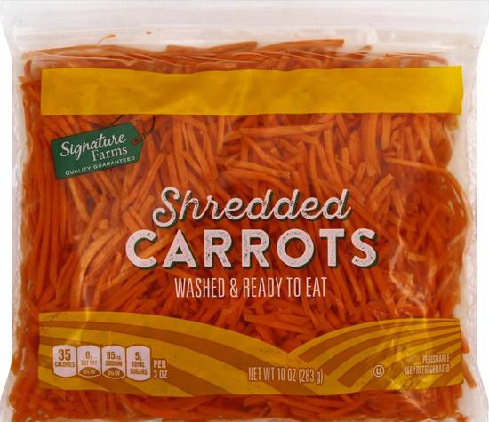 Order Signature Farms · Shredded Carrots (10 oz) food online from Safeway store, Eureka on bringmethat.com