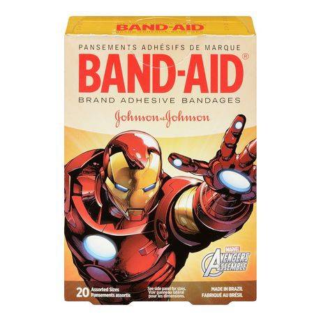 Band-aid pansements adhésifs avengers de band-aidmd (20 pansements assortis) - avengers adhesive bandages (20 units)