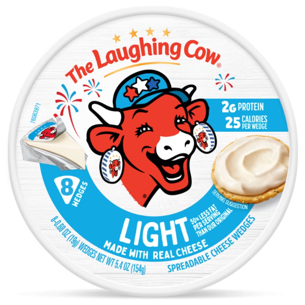 The Laughing Cow Spreadable Light Swiss Cheese Wedges - 5.4oz/8ct