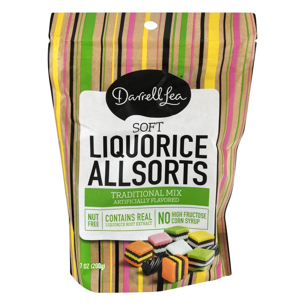 Darrell Lea Traditional Mix Soft Liquorice All Sorts Nut Free (7 oz)