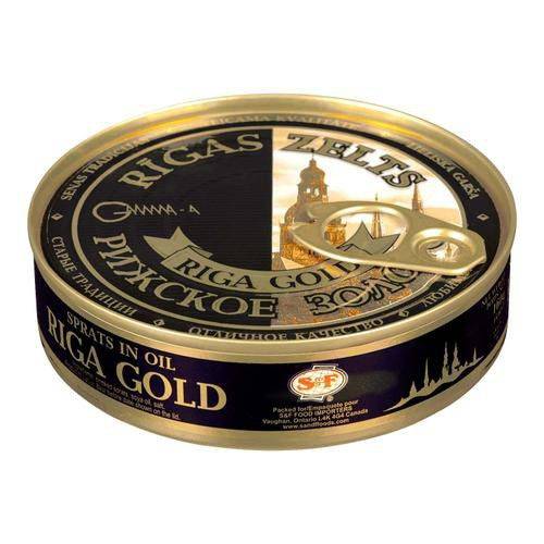 Riga Gold · Sprats in oil - Sprats dans l'huile (160 gr - 160g)