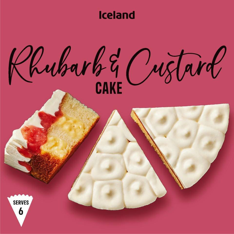 Iceland 410g Rhubarb & Custard Cake