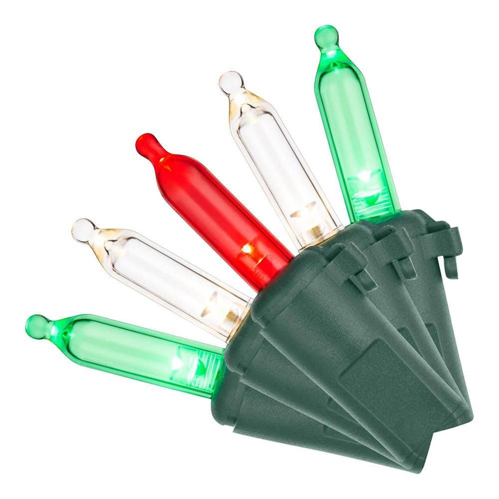 Home Accents Holiday 100 Red, Green, And White Mini Led String Lights