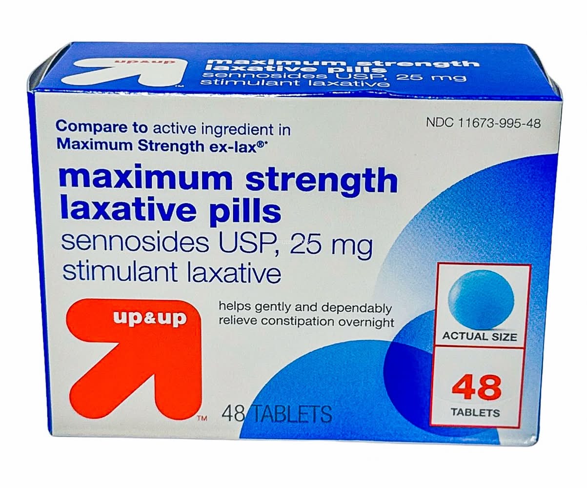 up&up Maximum Strenth Laxative Tablets 25mg (48 ct)