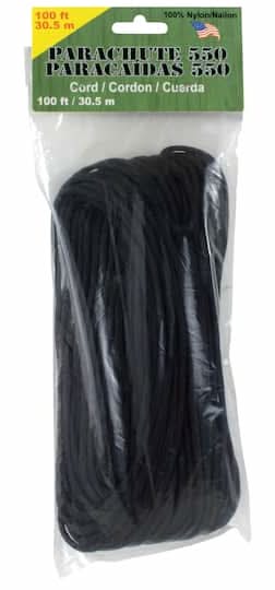 Pepperell Branding Co. 550 Parachute Cord, Black