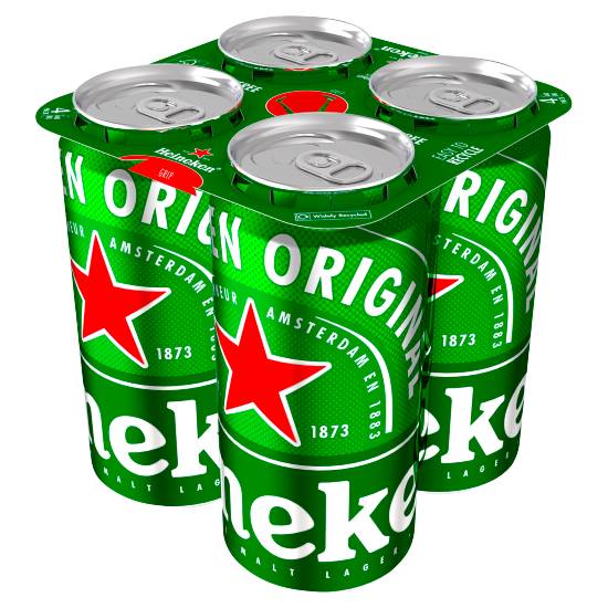 Heineken Lager Beer Cans 4 X 440ml