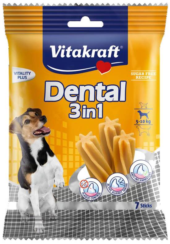 Vitakraft - Dental 3en1 pour chien de 5 à 10 kg