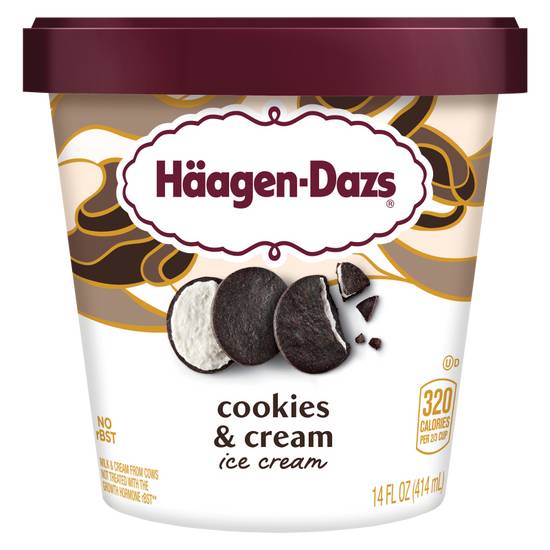 Haagen-Dazs Cookies & Cream Ice Cream 14oz